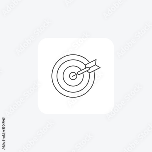Darts , Symbol of Achievement, Exquisite Design, thin line icon, grey outline icon, pixel perfect icon