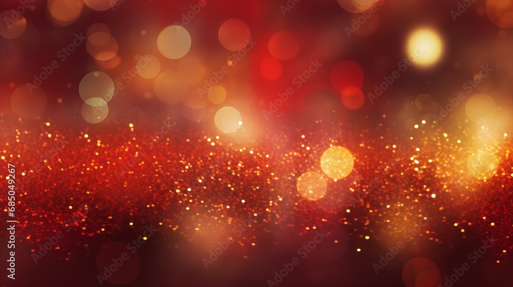 Golden glitter for Christmas and Celebrations, New Year Theme. AI Generative