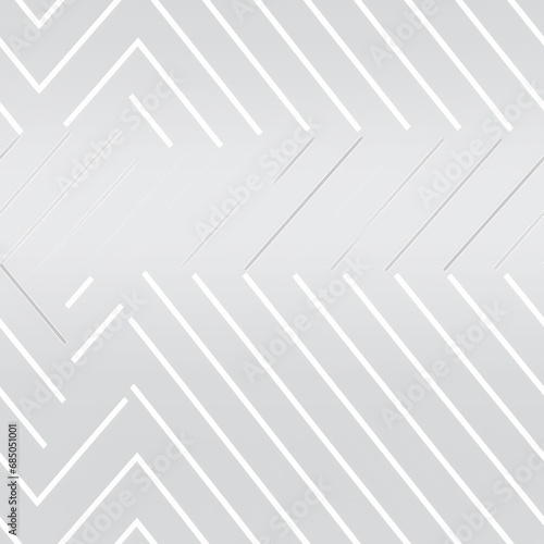 Abstract White Geometric Pattern with 3D Shadow Effect
