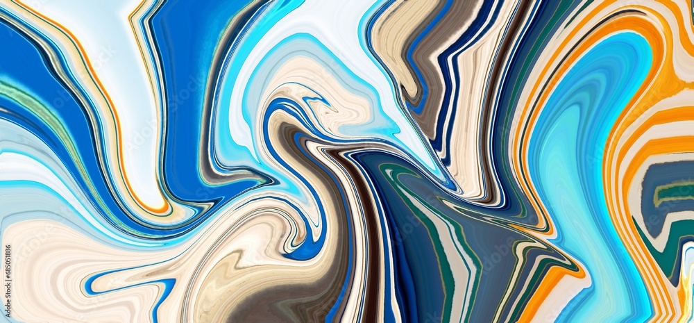 Obraz premium Artificial texture tile background mixed color wallpaper. textile Swirl gradient creative ink in water marble design