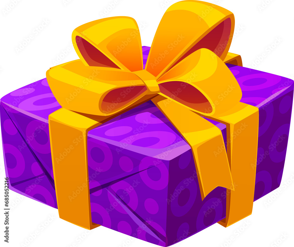 Obraz premium Purple Gift Box Wrap