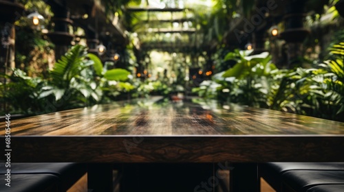 Empty Tropical Wood Table Blurred Garden , Background Images , Hd Wallpapers, Background Image