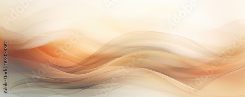 Abstract soft waiving lines smoke background in earthy tones