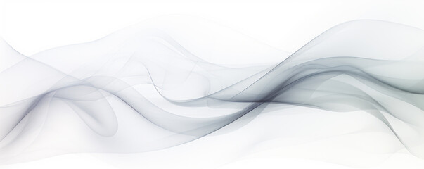 Abstract soft waiving lines smoke background in white and blue colour