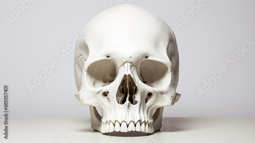 Skull on white