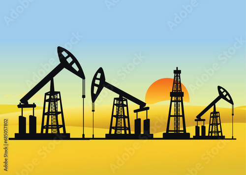 Petroleum oil business concept. Petroleum fuel industry.