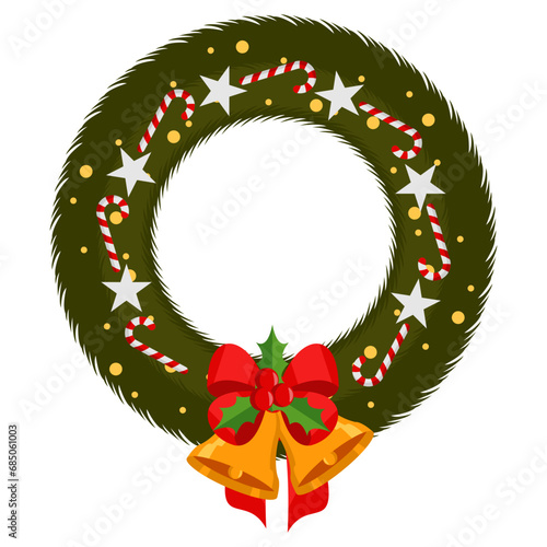 Christmas Wreath Illustration