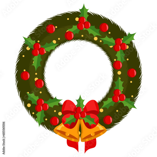 Christmas Wreath Illustration