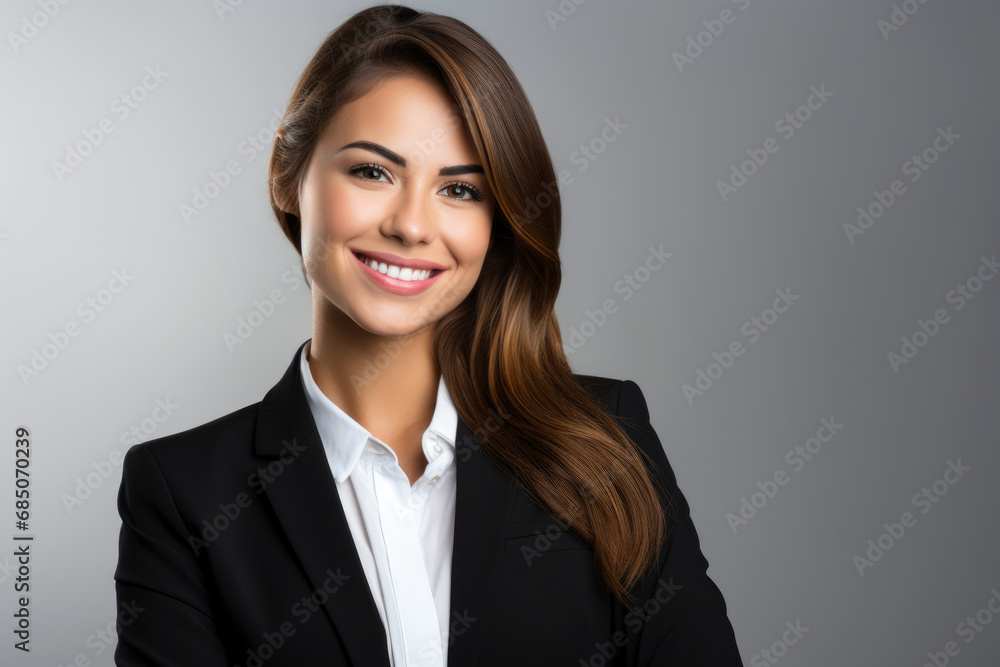 Portrait of businesswoman on plain background Portrait of businesswoman on plain background
