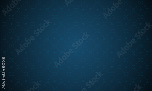 Blue background for Poker or Casino. Vector template for your design.