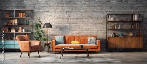 Loft style apartment with m...