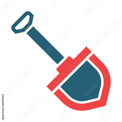 Gardening Tools Glyph Two Color Icon Design