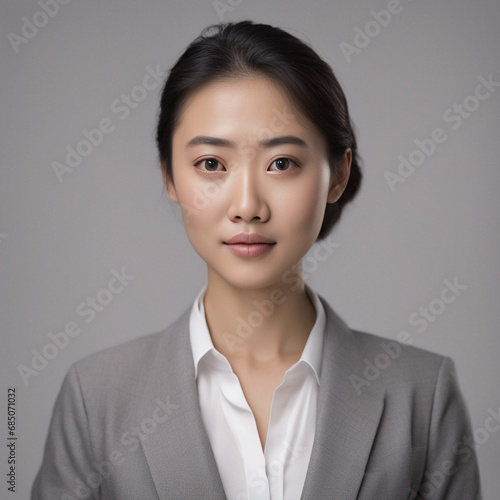 female portrait, looking into the camera portrait, looking into the camera sdxl Chinese Singapore formal corporate office thoughtful mixed-age photo