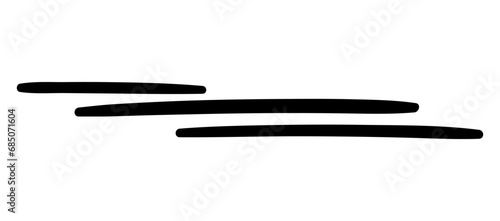 Swoosh and swoops underline typography tail shape. Brush drawn thick curved smear. Hand drawn curly swish, swash, squiggle, twiddle. Vector calligraphy doodle swirl. Vector Underlined icon.