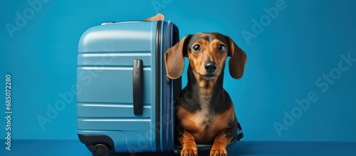 Dutiful dachshund waits in ...