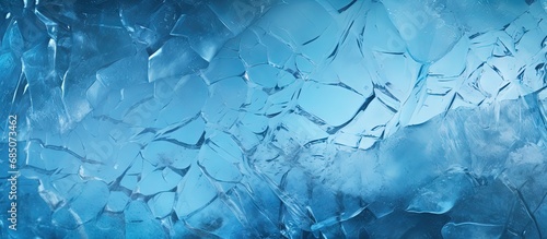 Cracked blue ice backdrop c...