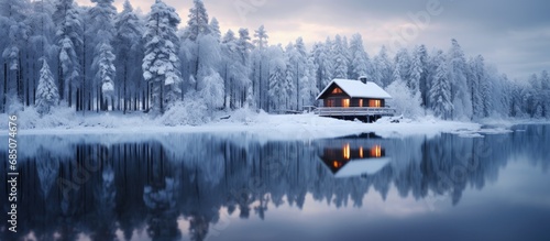 Finnish lake house nestled ...