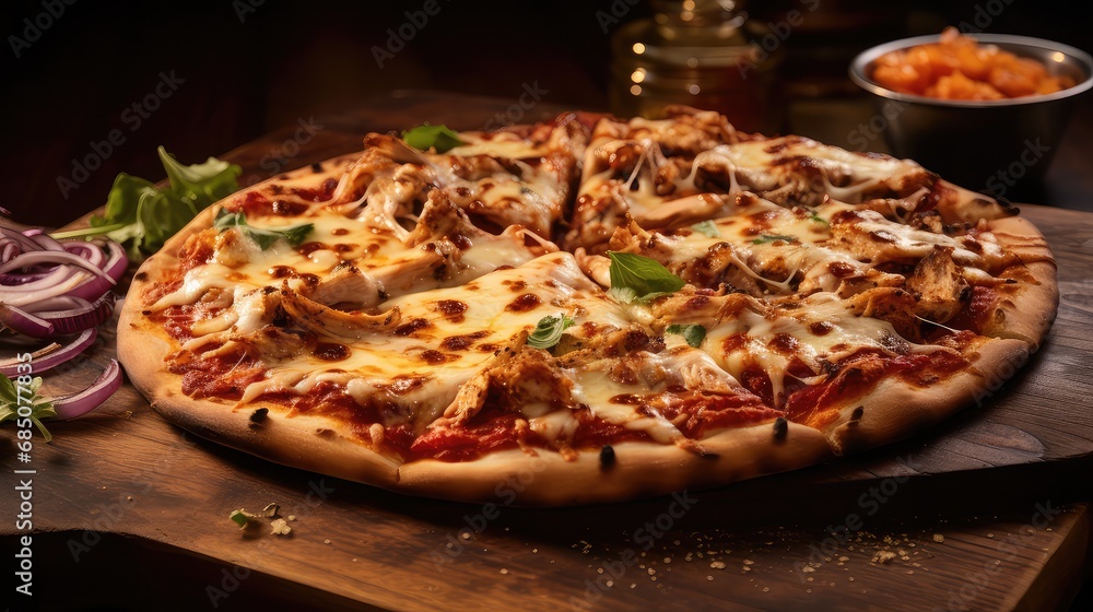 cheese dinner pizza food close illustration crust pepperoni, toppings oven, delivery restaurant cheese dinner pizza food close