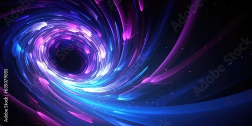 Digital abstract neon background, pink blue glowing blur lines, futuristic abstract background, 3d rendering.