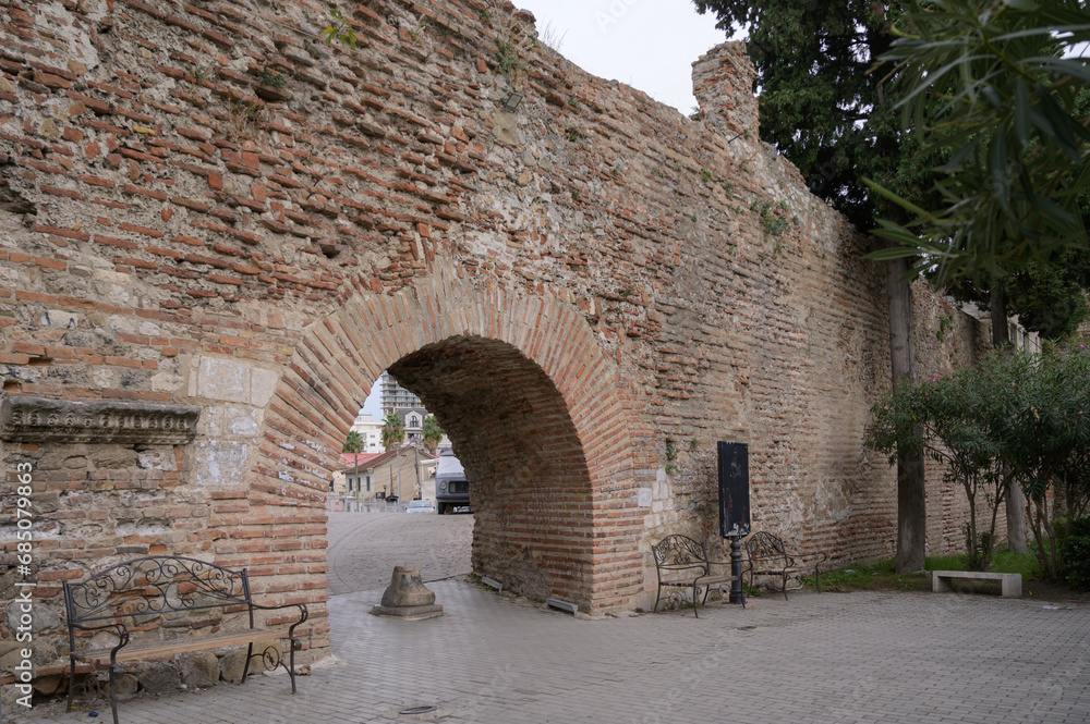 Entrance Gate to the Old Fortress and Amphitheatre of Durres, Albania