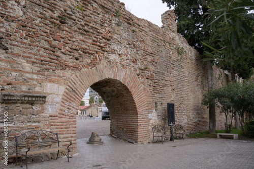 Obraz na płótnie Entrance Gate to the Old Fortress and Amphitheatre of Durres, Albania w salonie
