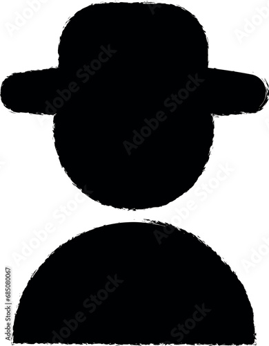 agent vector icon in grunge style