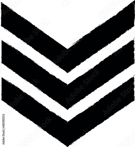 officer's hands vector icon in grunge style