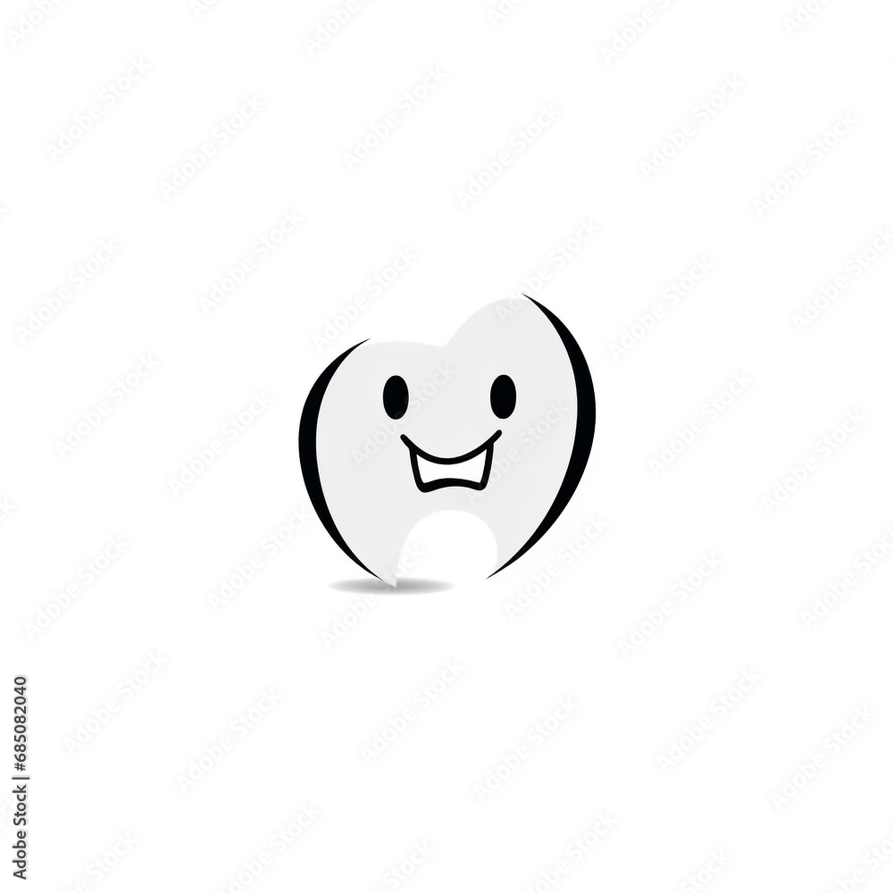 Ai Generated art logo smiley face with smile Ai Generated art logo smiley face with smile