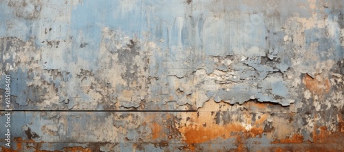 Rusted Elegance: A Weathered Wall with a Bold, Mysterious Black Arrow