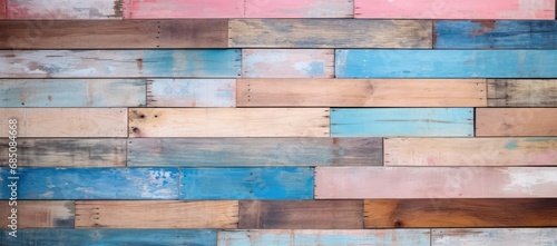A Detailed Close-Up of a Rustic Wooden Plank Wall