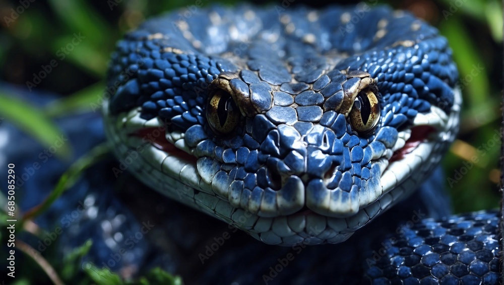 Close-up View of Reptilian Snake Head in Wildlife
Close-up View of Reptilian Snake Head in Wildlife