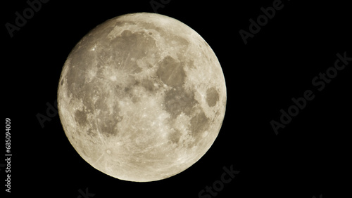 Photography of Moon in the full moon lunar phase. photo