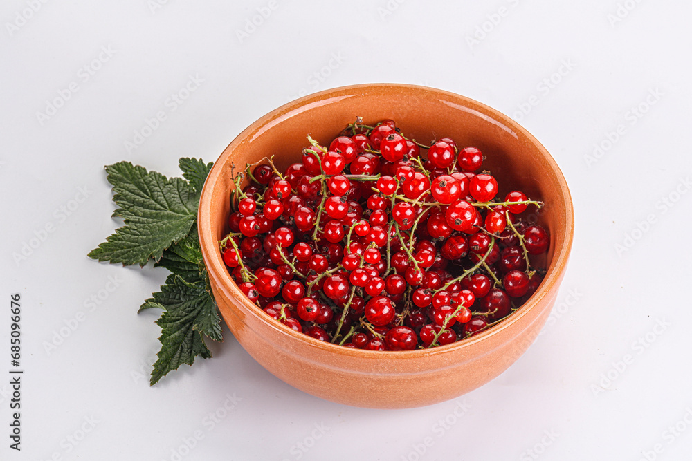 Sweet ripe red currant berries Sweet ripe red currant berries