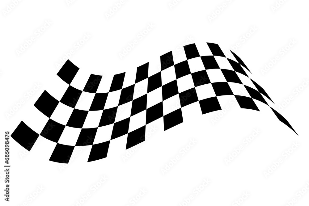 Fototapeta premium Racing flag. Race flag vector icon. Finishing flag. Vector design illustration