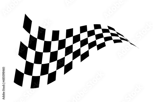 Racing flag. Race flag vector icon. Finishing flag. Vector design illustration