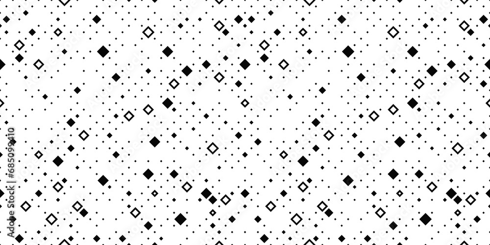 Abstract pattern with small squares and pixels. Black dots on white background. Abstract pattern with small squares and pixels. Black dots on white background.