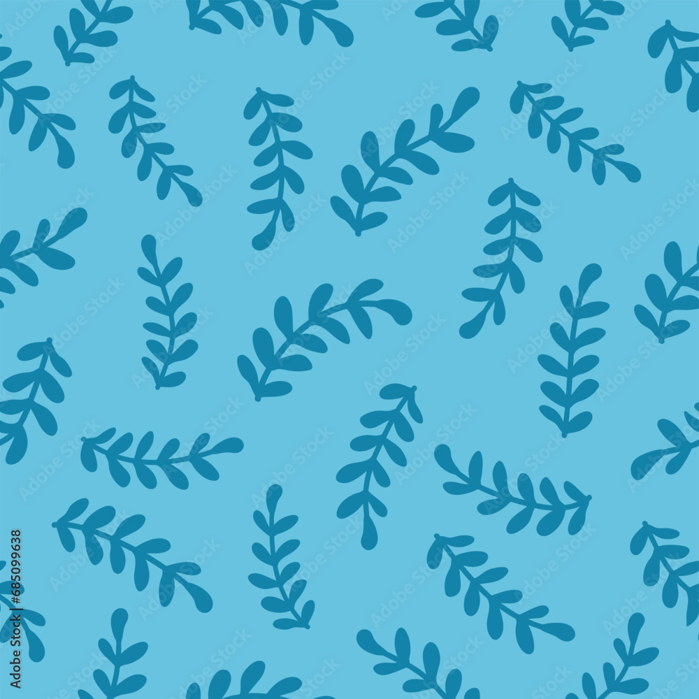 Obraz premium Flourish nature summer garden textured background. Floral seamless pattern. Branch with leaves ornamental texture