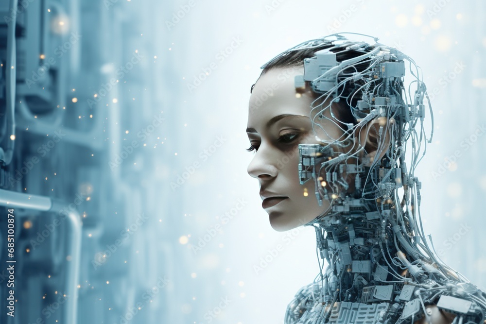 Next-gen AI Innovation Technology Data Trend, Future technology, Artificial intelligence,Smart Tech Data Symphony