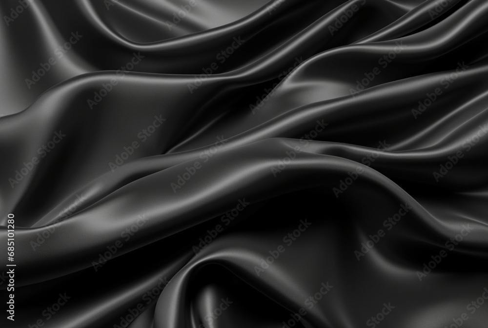 luxury black fabric background. generative ai luxury black fabric background. generative ai