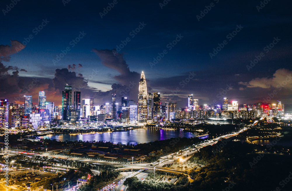 Obraz premium Shenzhen Talent Park panoramic city 
