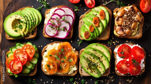 sandwich breakfast healthy food avocado illustration lunch snack, green vegetarian, vegetable background sandwich breakfast healthy food avocado