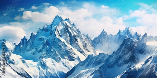 "Majestic Mountain Peaks: A Breathtaking Alpine Adventure" Generativ AI. © Dimitar