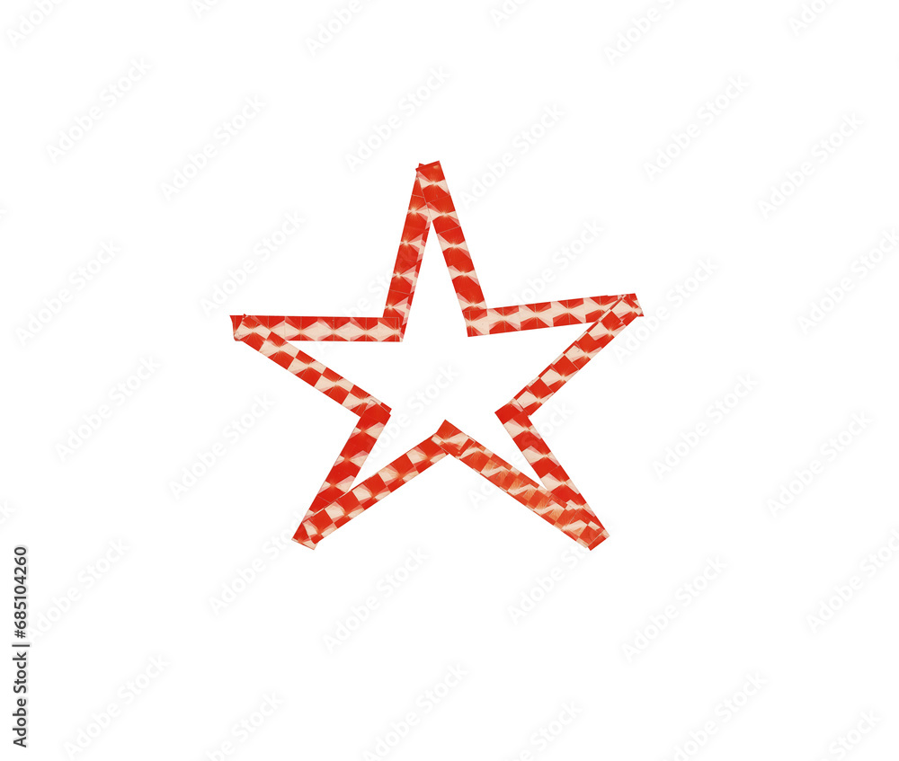 colourful reflective craft tape star object on transparent png background colourful reflective craft tape star object on transparent png background