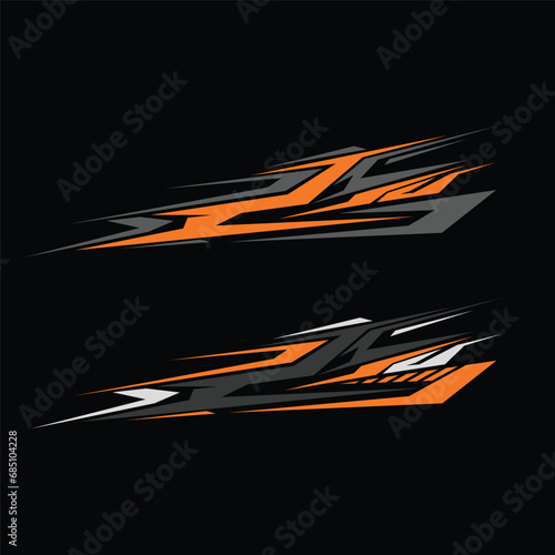 racing car wrap livery decal design vector
 photo