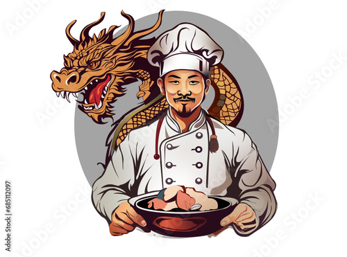chef holding a tray