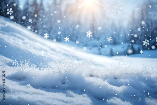 Wallpaper Mural snow covered trees Torontodigital.ca