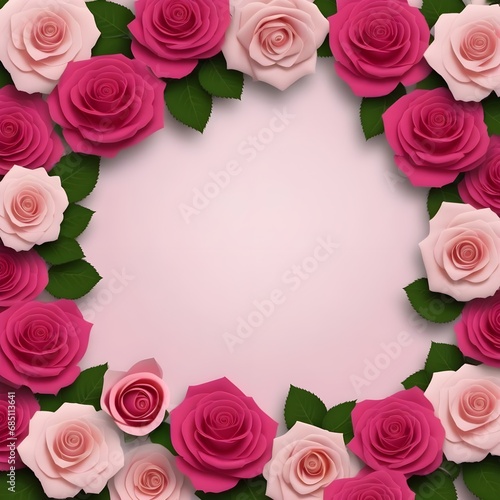 English paper background, rose in the center