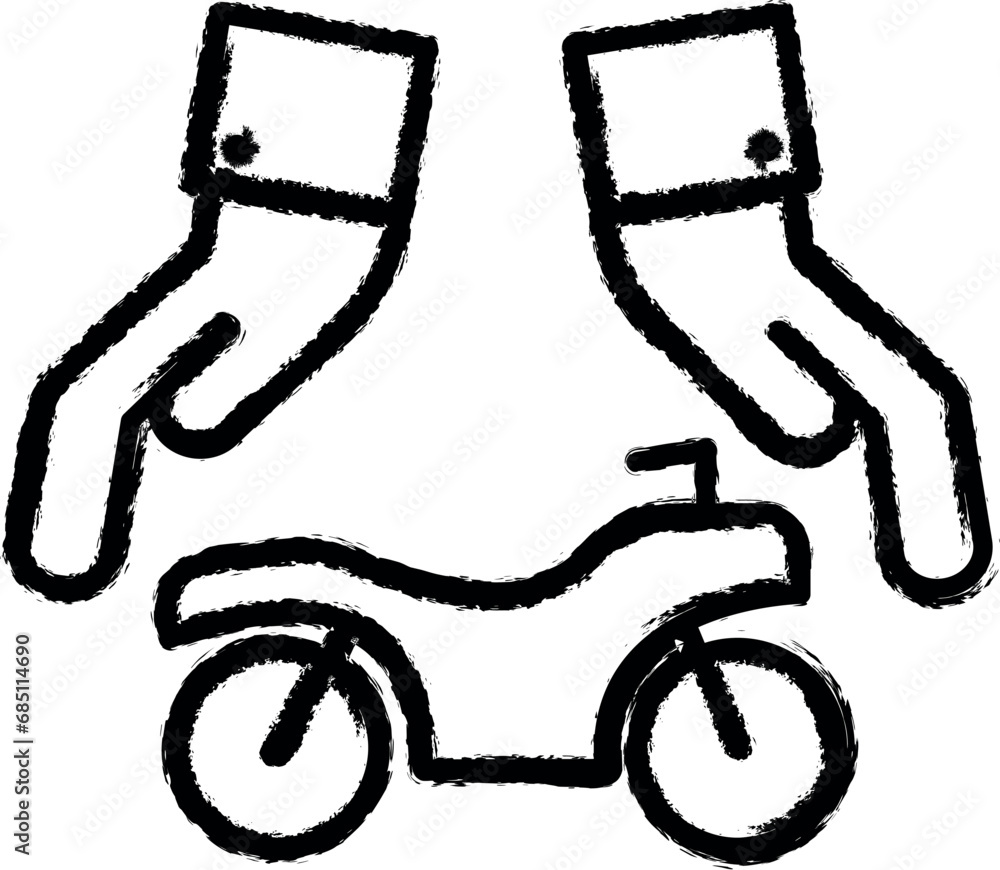 motorbike, insurance, protection vector icon in grunge style motorbike, insurance, protection vector icon in grunge style