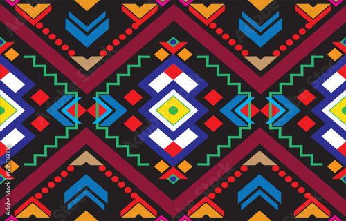 Textile design, wallpaper, and wrapping paper texture with an abstract weathered art deco trellis seamless background tile.