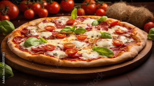 background mozzarella pizza food presents illustration cheese delicious, italian crust, tomato sauce background mozzarella pizza food presents